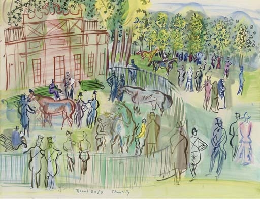 Raoul Dufy、PADDOCK A CHANTILLY、海外版超希少レゾネ Raoul Dufy、PADDOCK A CHANTILLY、海外版超希少レゾネ ラウル