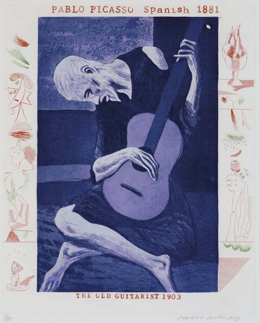The Blue Guitar by David Hockney