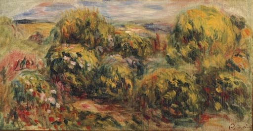 Pierre-Auguste Renoir、PAYSAGE A CAGNES Femme dans un paysage, Cagnes | Modern Day Auction | 2024