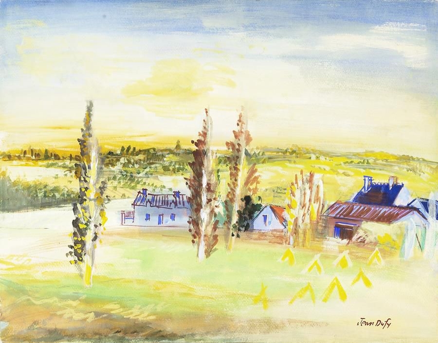 Jean Dufy、Paysage a Preuilly sur Claisse Paysage Preuilly sur Claise par Jean Dufy sur artnet