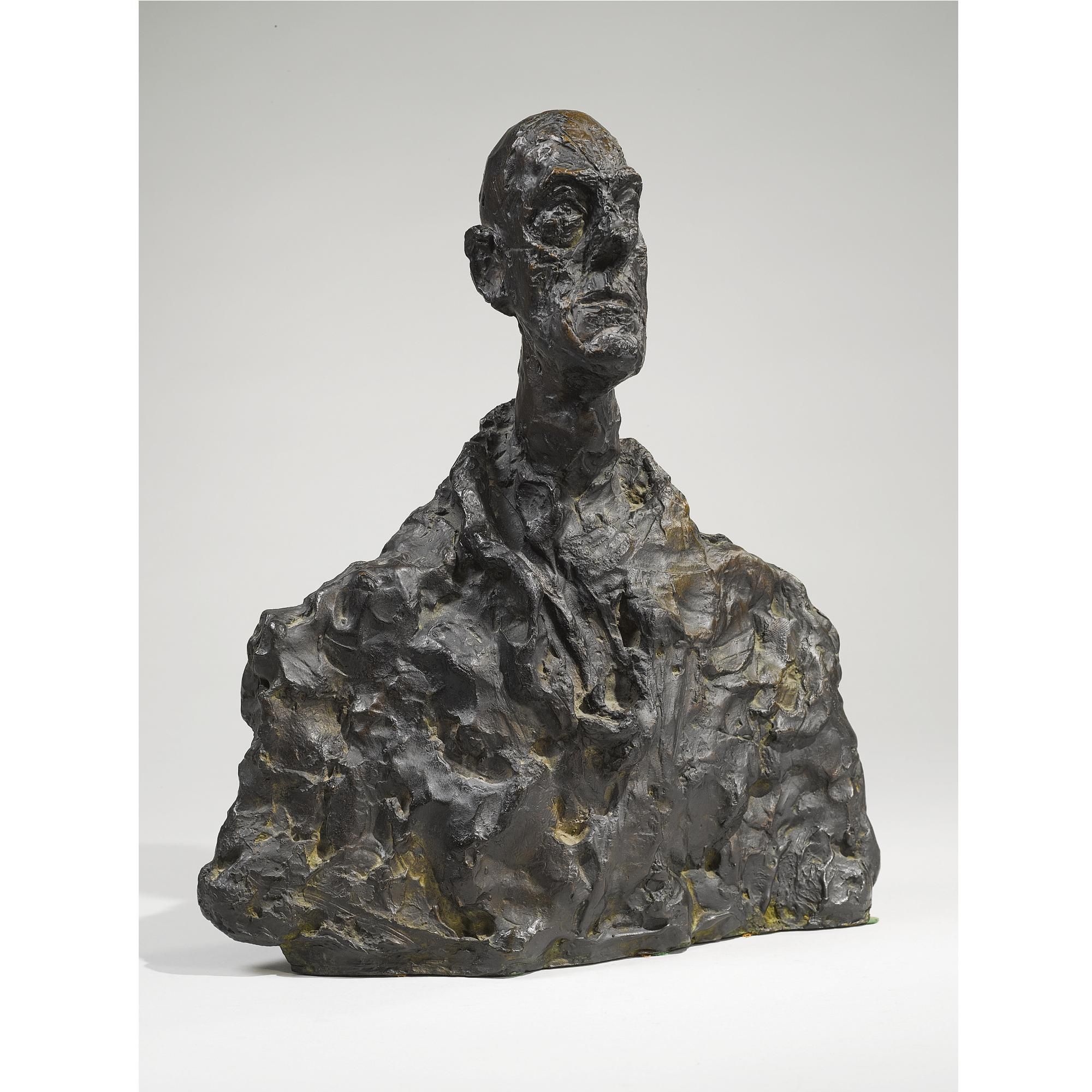 Giacometti bust of Diego 3/4 drawing, Drawing made from a…