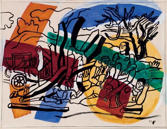Fernand Léger | La partie de campagne (1951) | MutualArt