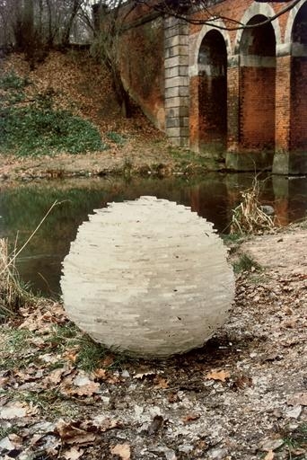 Goldsworthy Andy Stacked Ice Sound Of Cracking Hampstead Heath London 28 December 1985 1985 Mutualart