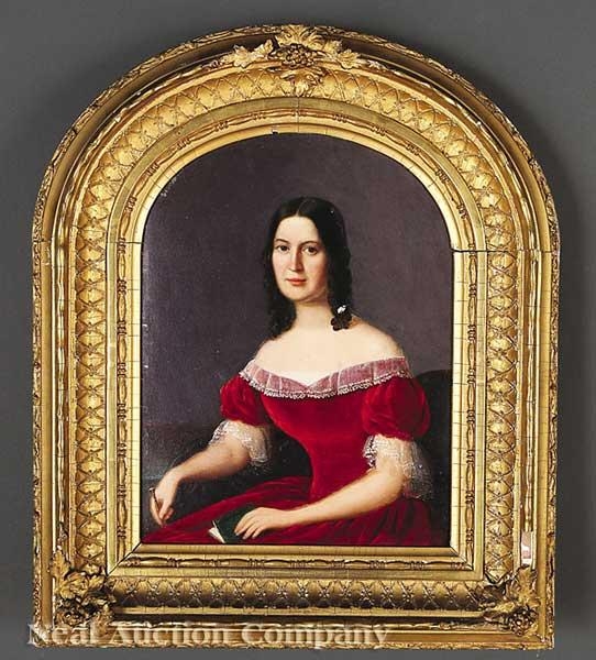 portrait of a young lady in a red dress Portrait Young Beautiful Girl Red Dress Stock Illustration 1980423275