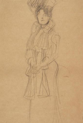 Gustav Klimt 、MARIE HENNEBERG STEHENDkem