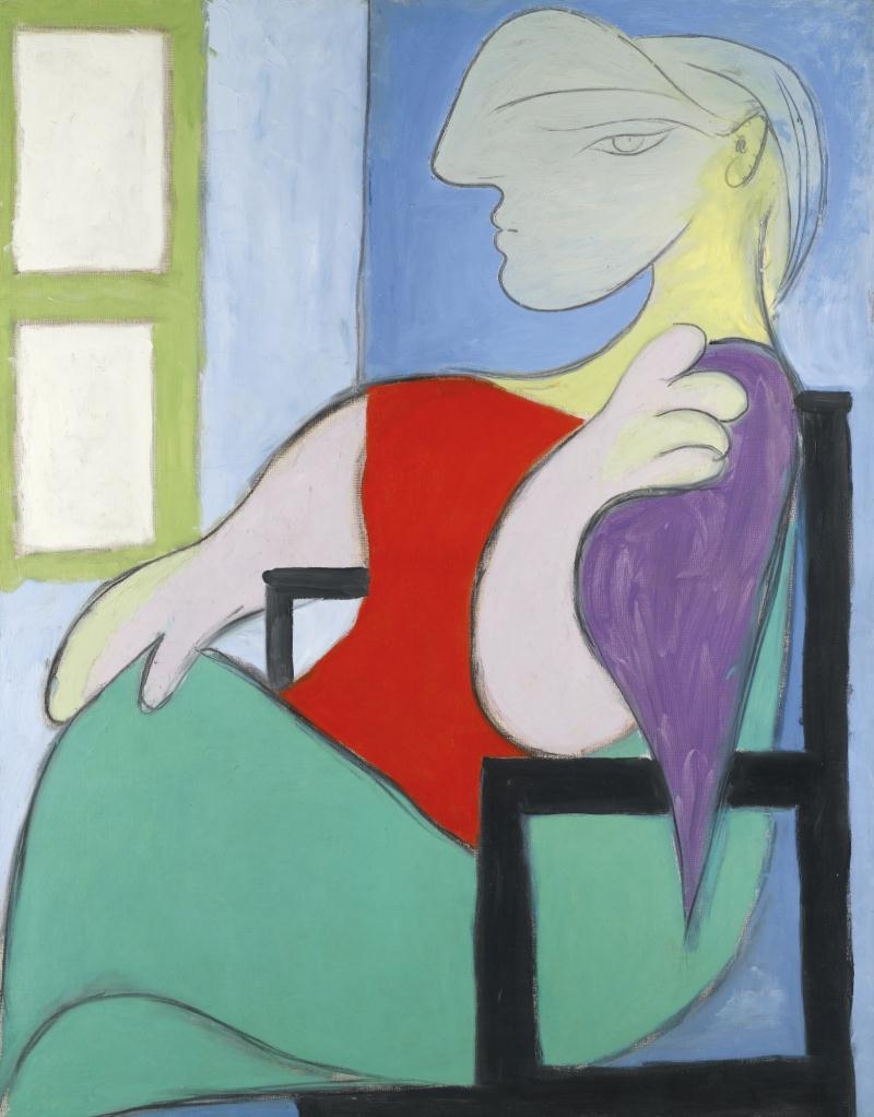 Pablo Picasso | FEMME ASSISE PRÈS D'UNE FENÊTRE (1932 