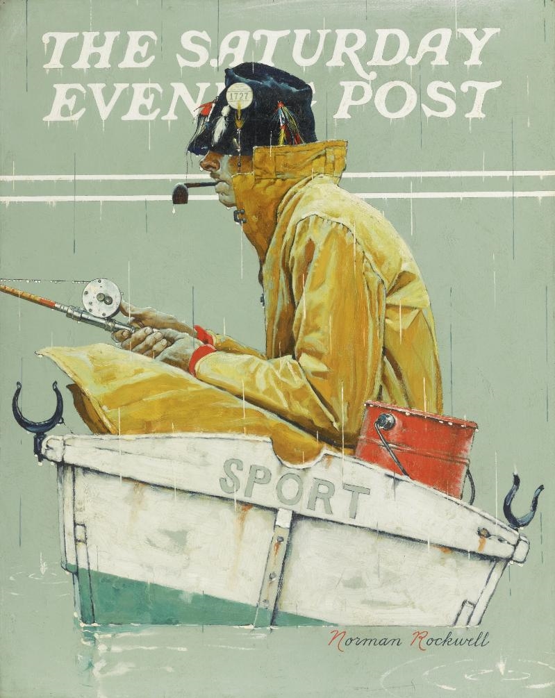 Norman Rockwell, Sport (Man in Fishing Boat) (1939)