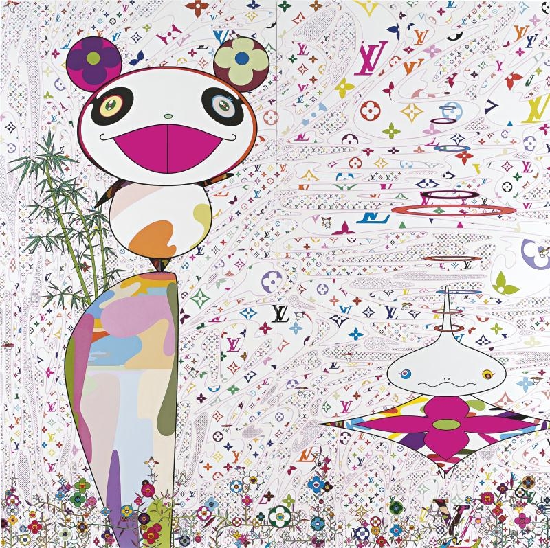Takashi Murakami | THE WORLD OF SPHERE (DIPTYCH) (2003) | MutualArt
