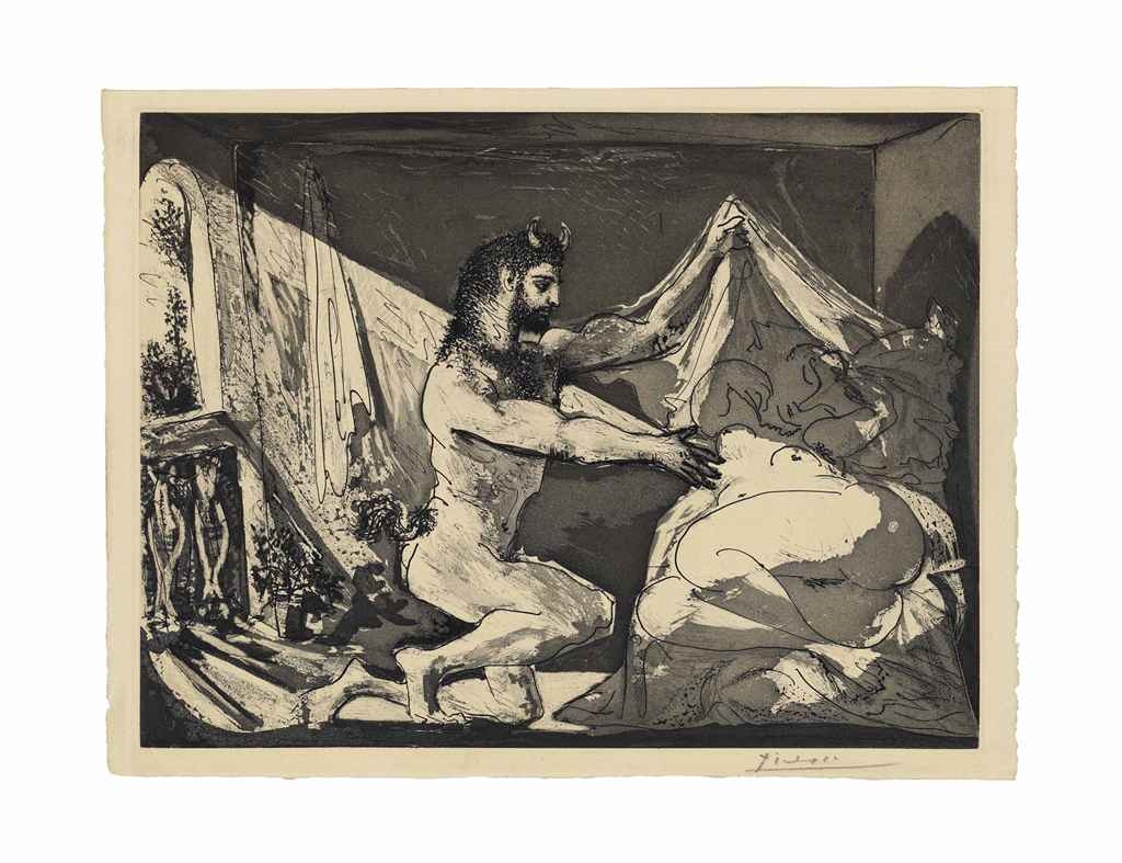 Pablo Picasso | Faune devoilant une Femme, from: La Suite Vollard