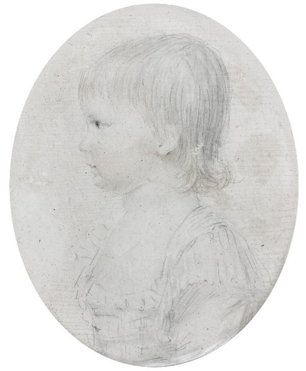 French School, 18th Century  Portrait of Louis XIII as a child