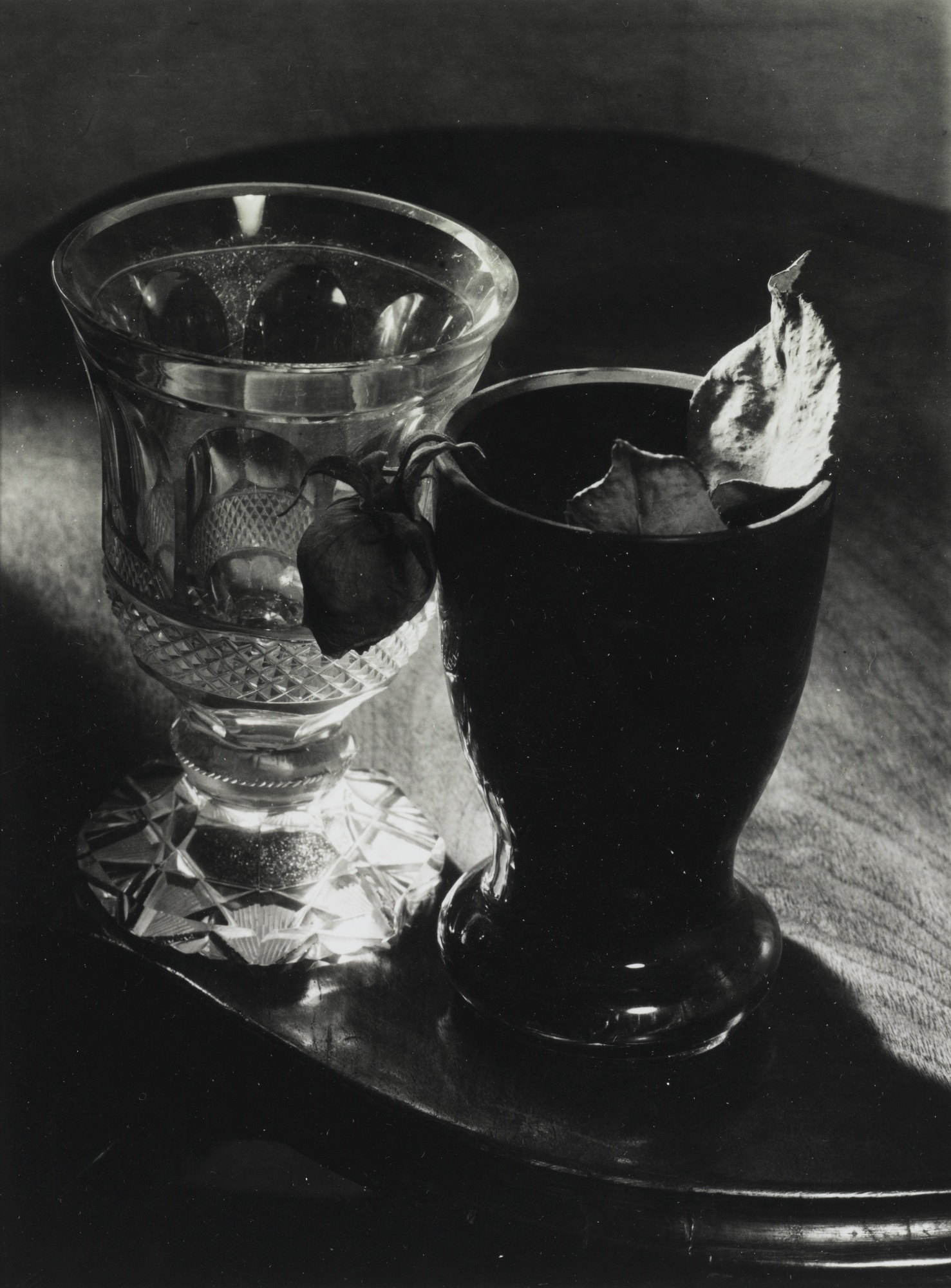 Josef Sudek | STILL LIFE (TWO GLASSES WITH ROSE) | MutualArt