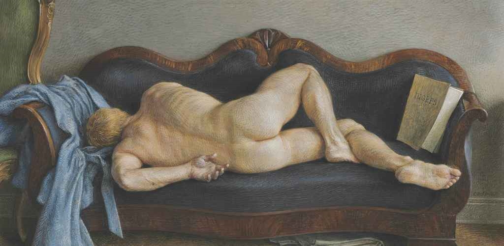 Xxsleeping - Paul Cadmus | Sleeping Nude (1967) | MutualArt