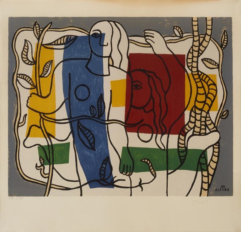 FERNAND LEGER、LA TABLE DANS LE JARDIN FERNAND LEGER、LA TABLE DANS LE JARDIN