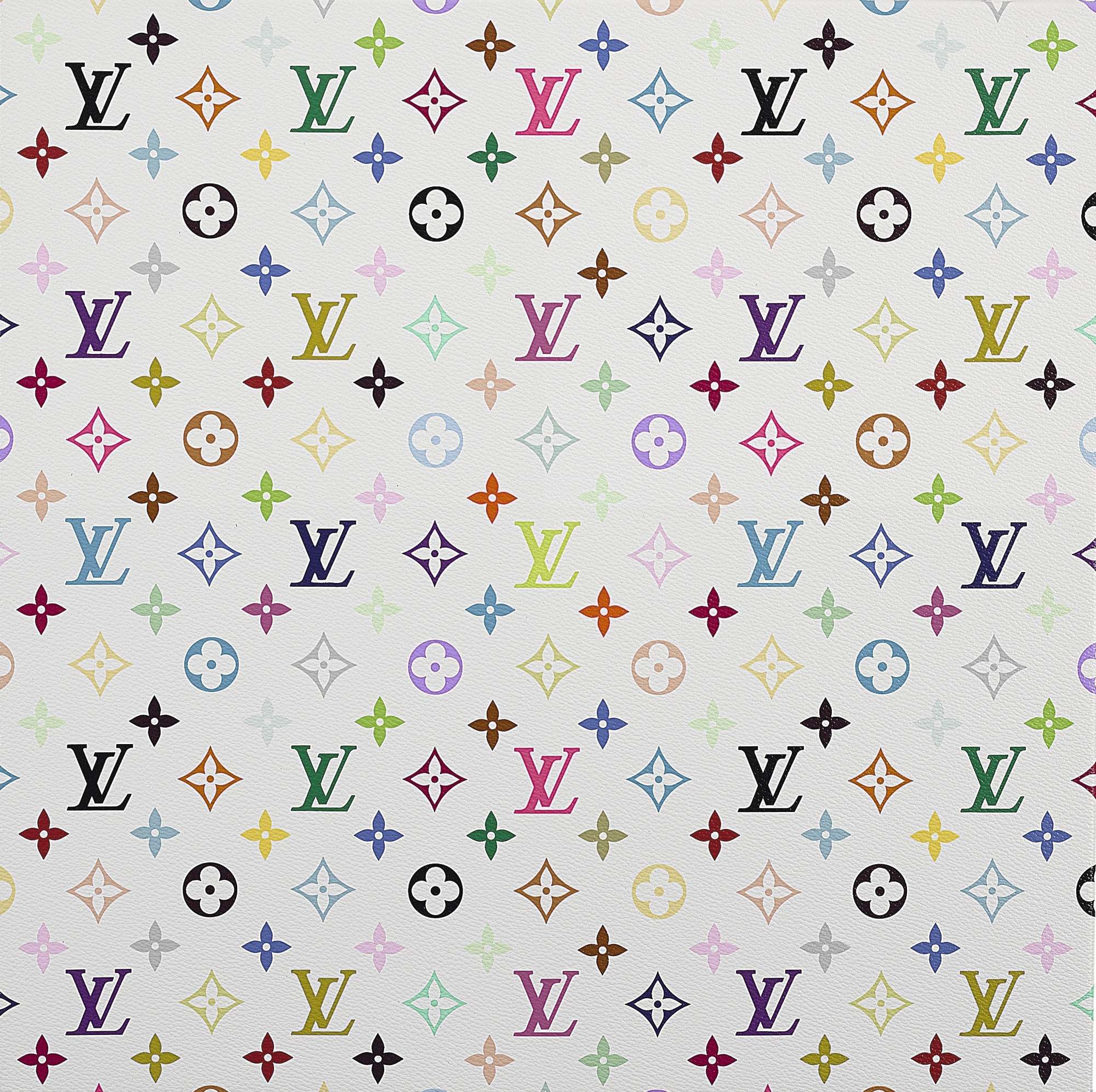 Takashi Murakami, Louis Vuitton Monogram Multicolor - White (2007)