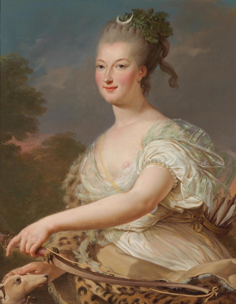 French School, 18th Century | Portrait of a lady as Diana | MutualArt