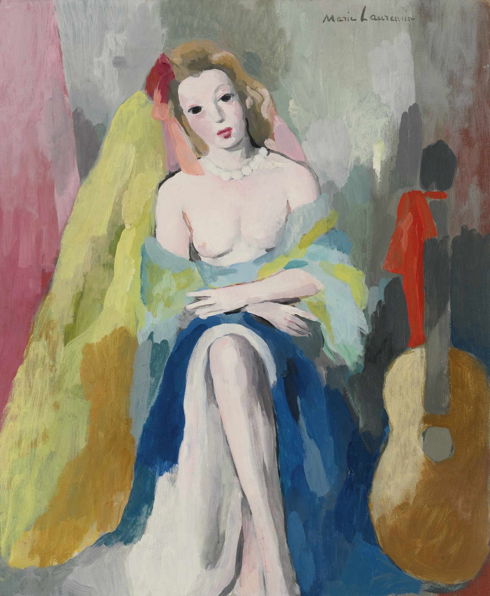 Marie Laurencin | LA FEMME À LA GUITARE | MutualArt