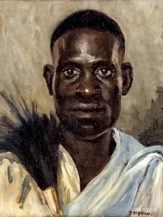 black man painting