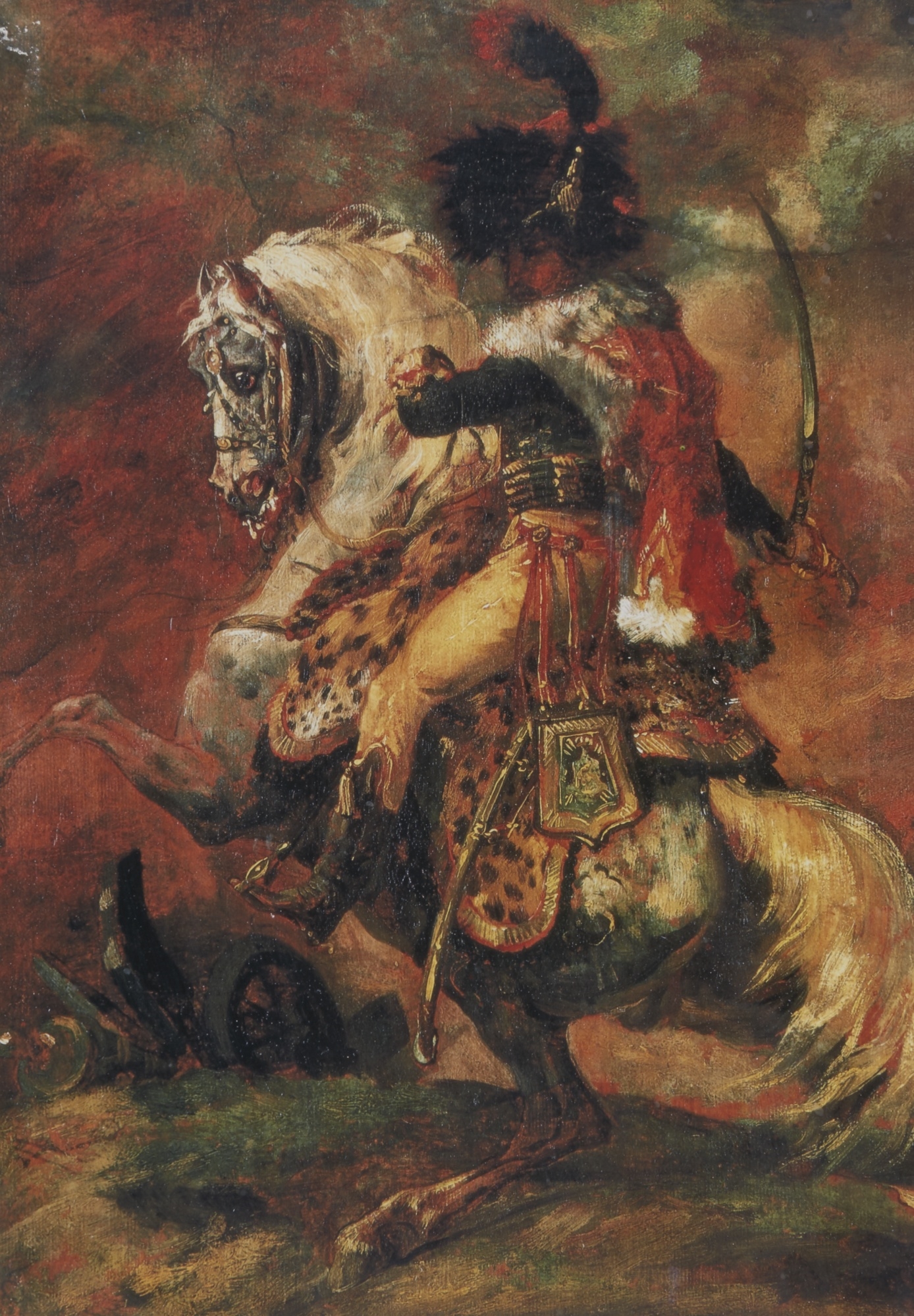 Tirage Albuminé Vintage Circa 1865 - Officier à Cheval, Souclier Limoges - Photo Originale