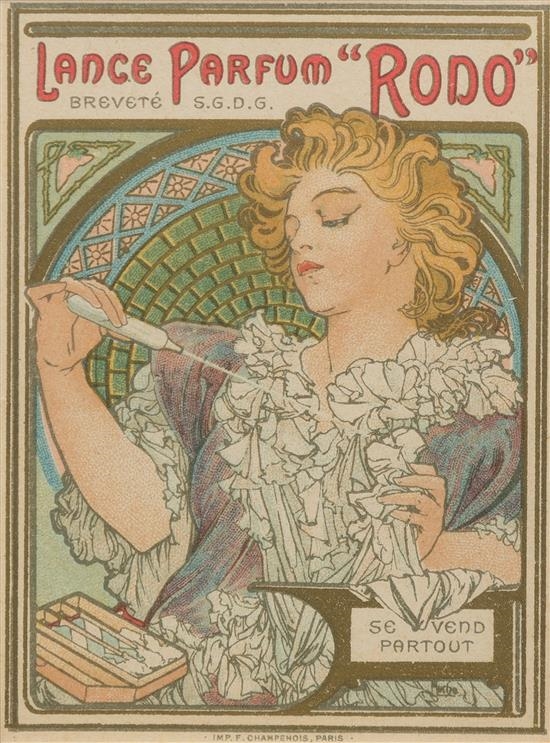 Alphonse Mucha | Lance Parfum Rodo (Variation for Advertisement