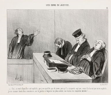Honoré Daumier, LES GENS DE JUSTICE