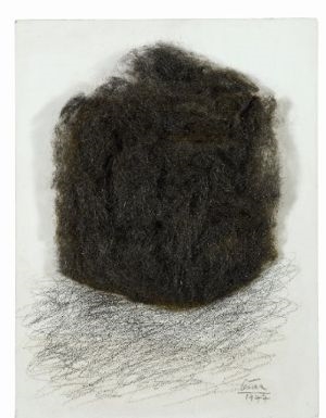 César Baldaccini  Portrait de Compression de tampons jex (1977
