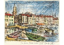 ベルナール・ビュッフェ、【SAINT-TROPEZ-Le port】