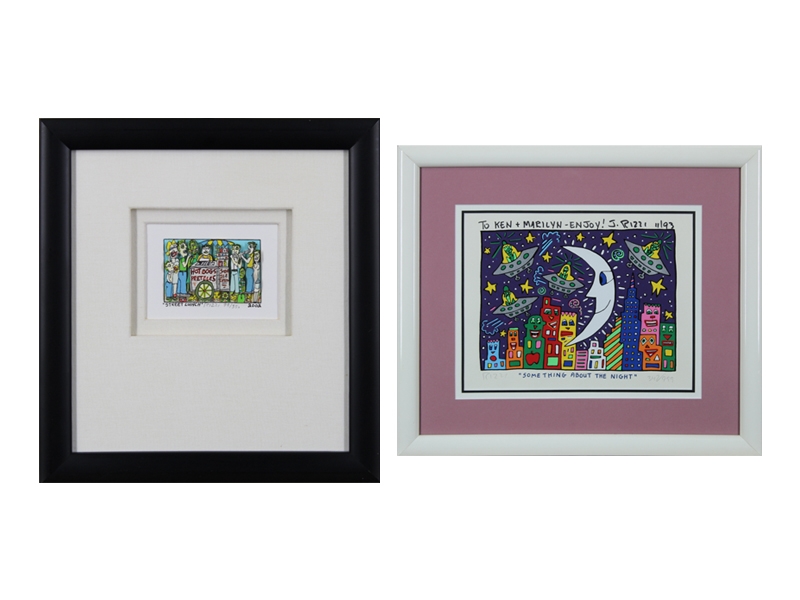 James Rizzi | Two Works: Street Lunch and Something About the