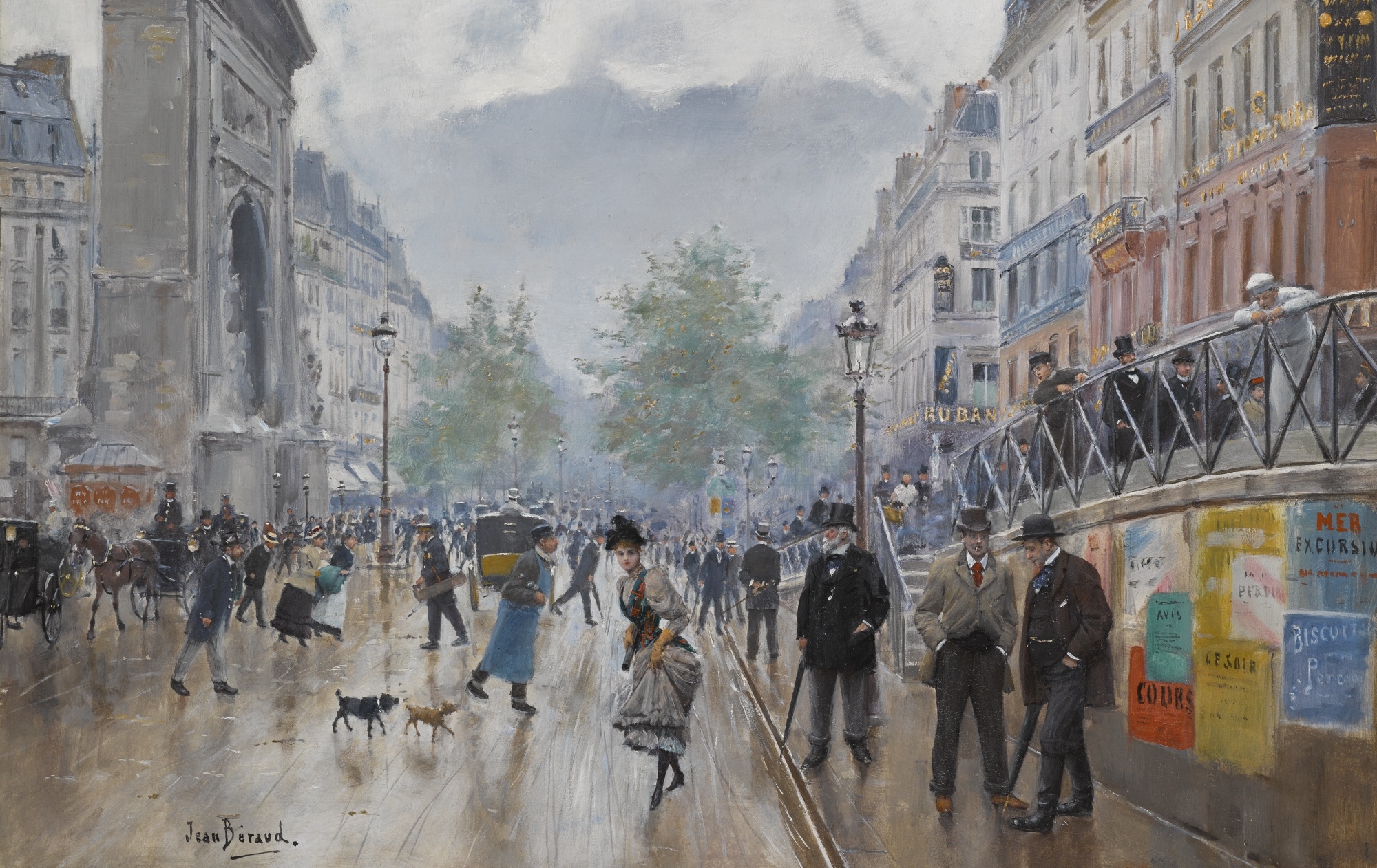 Jean Beraud、Le boulevard Saint-Denis a Jean Béraud | LE BOULEVARD SAINT-DENIS À PARIS | MutualArt