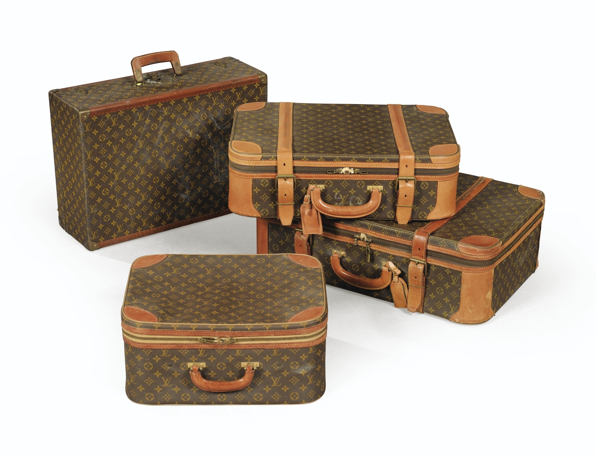 Louis Vuitton Stratos Extra Large Trunk Travel Suitcase Monogram
