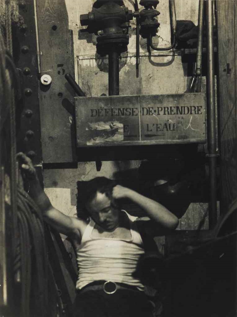Brassaï  Sleeping Machinist at the Folies-Bergère, Parisu20131933 