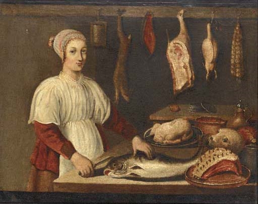 Dutch School, 18th Century, The kitchen maid
