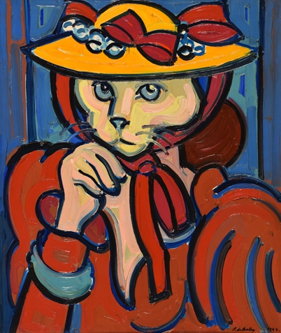 Pierre De Belay Femme Au Masque Tete De Chat 1944 Mutualart