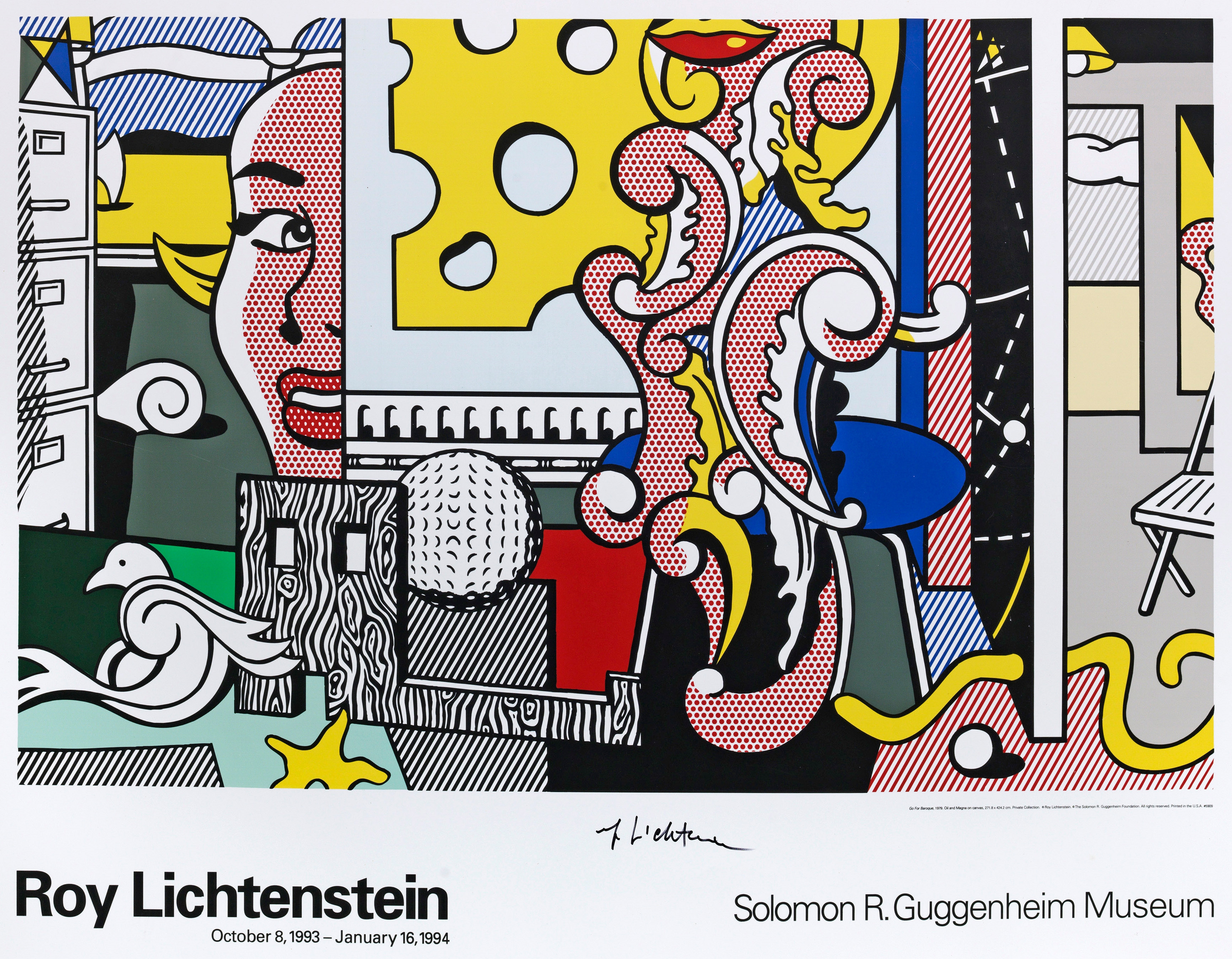 Roy Lichtenstein | Plakat für die Lichtenstein-Ausstellung im
