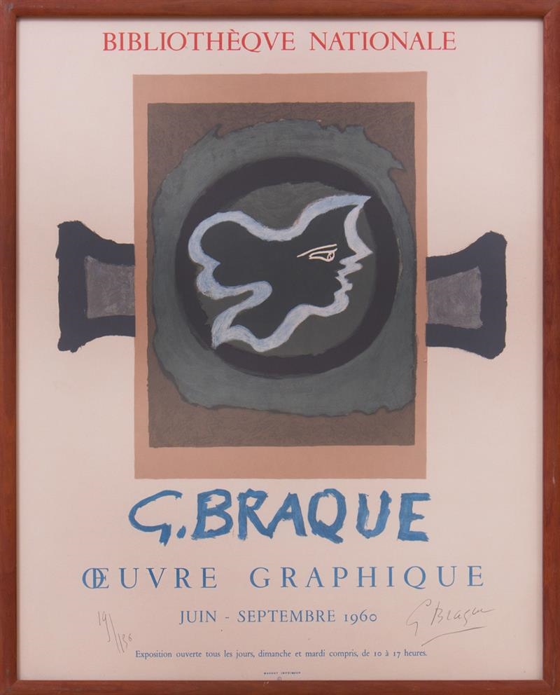BRAQUE l'œuvre graphique ポスター Braque, œuvre graphique