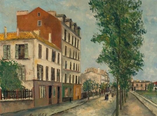 Maurice Utrillo | Rue à Sannois (Val-d'Oise) (1912 - 1914) | MutualArt