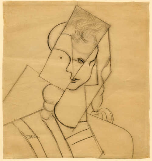 Jean Metzinger | Portrait de Jeune fille (1913) | MutualArt