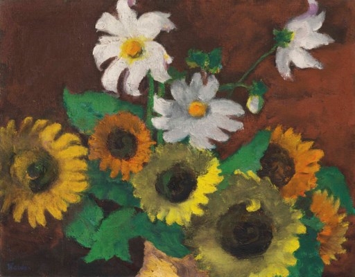 Emil Nolde - Sonnenblumen, Abend II