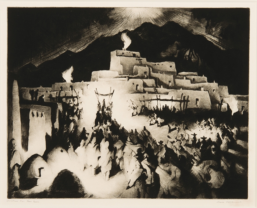 Taos Christmas Eve 2022 Alice Gene Kloss | Christmas Eve - Taos Pueblo | Mutualart