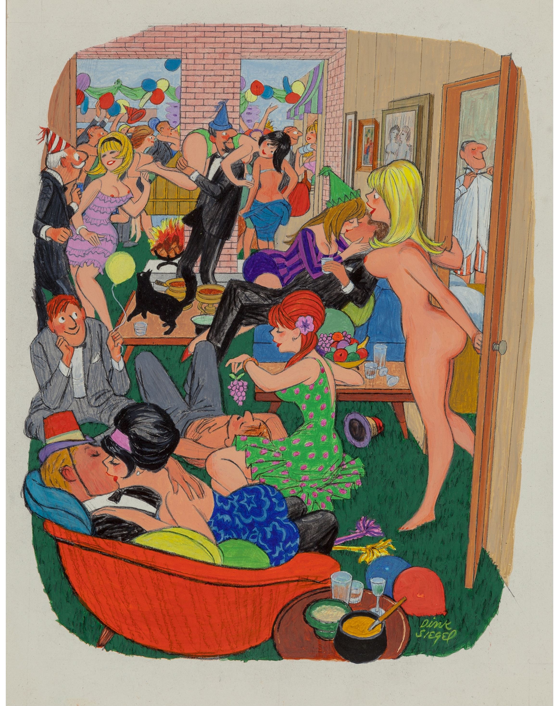 Swingers Party, Playboy cartoon (1966
