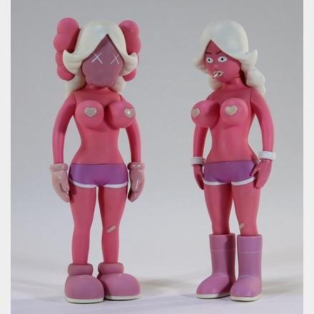 KAWS | KAWS X Todd James REAS Twins Pink (2006) | MutualArt