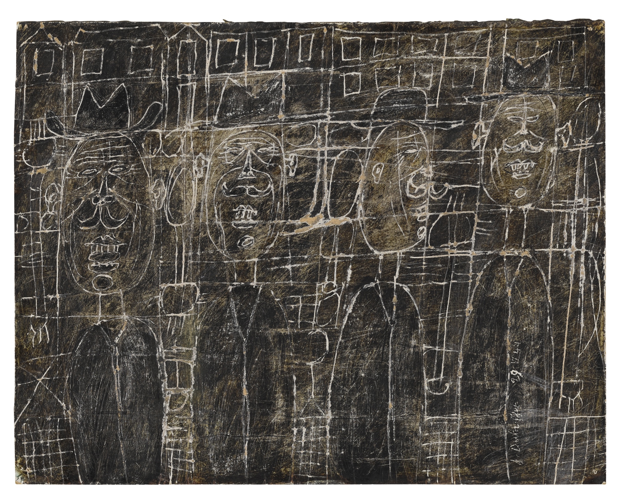 Jean Dubuffet、Cycliste Nue、海外版超希少レゾネ Jean Dubuffet | QUATRE NOTABLES (1944) | MutualArt