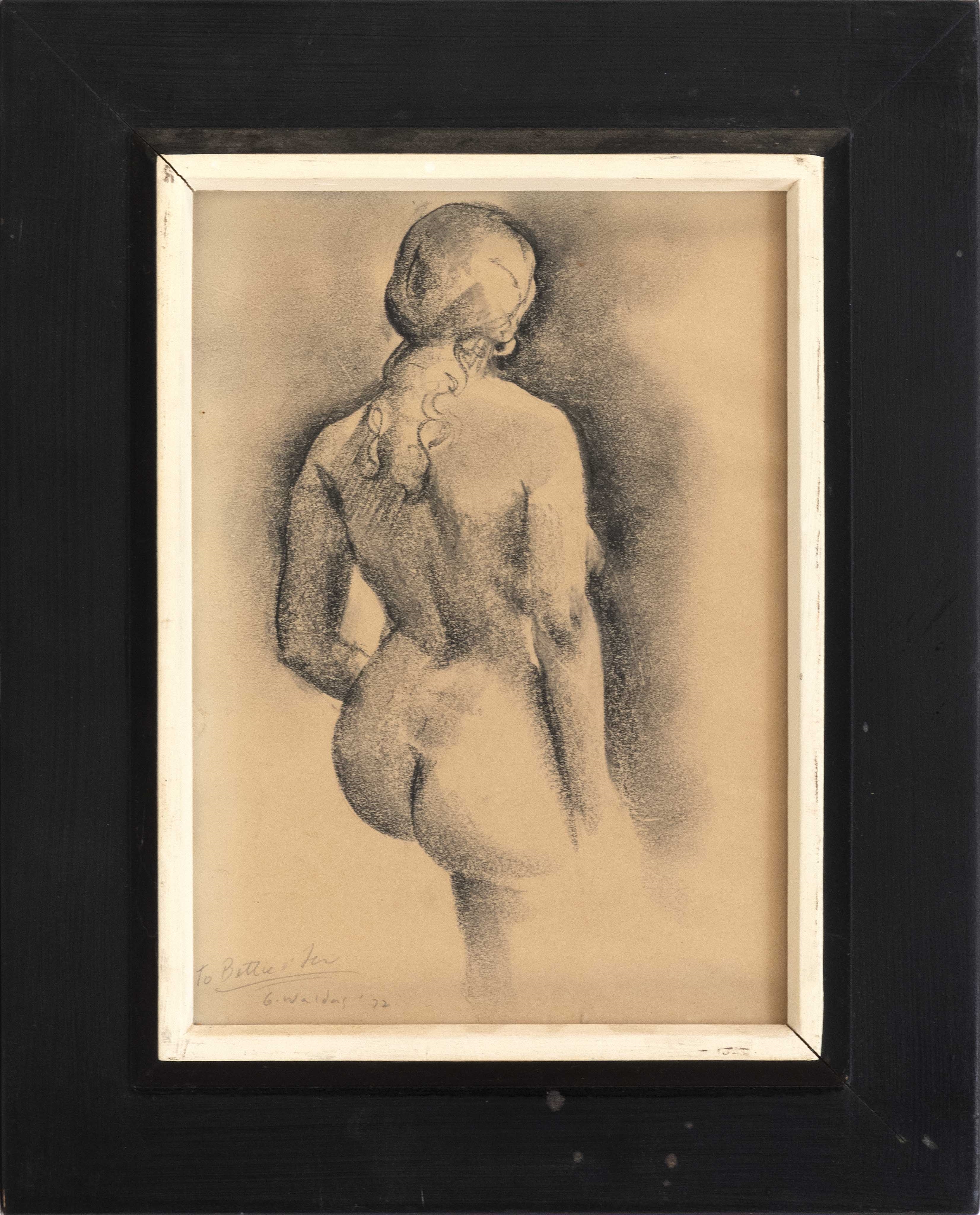Greta Waldas | Sketch of a female nude (1972) | MutualArt