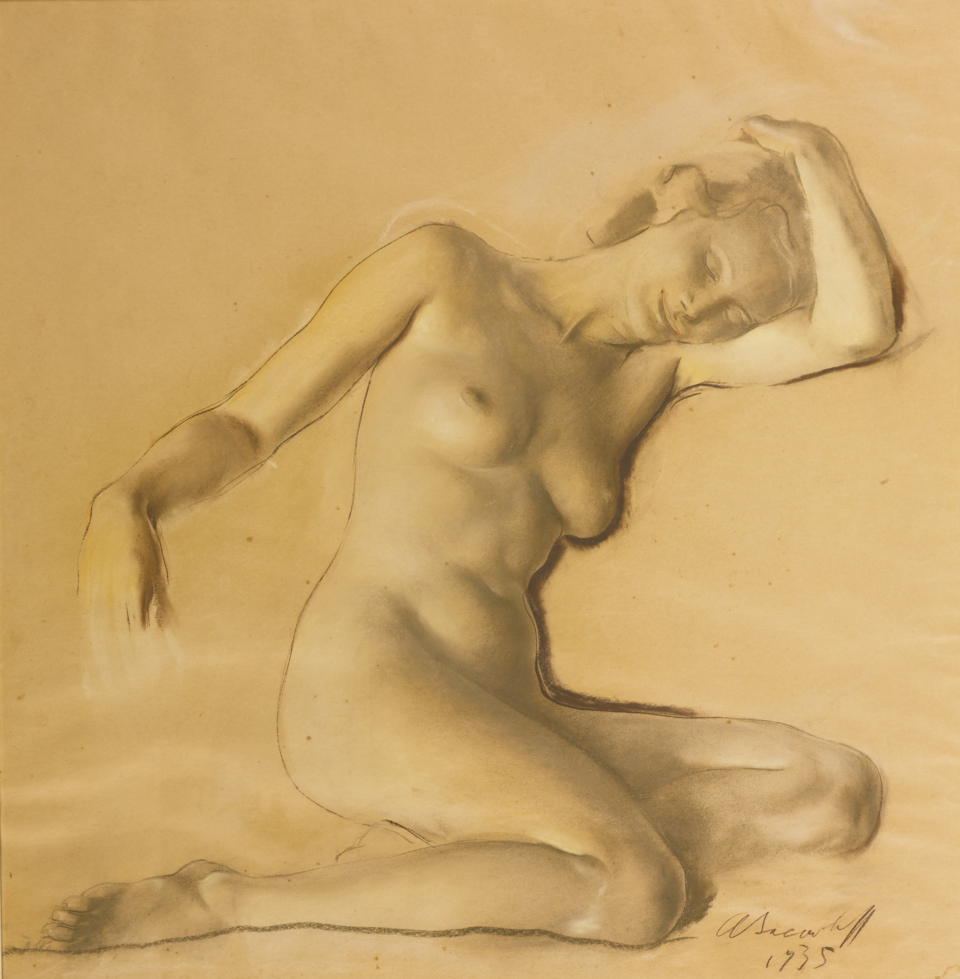 Aleksandr Yevgeniyevich Yakovlev | ALEXANDER EVGENIEVICH IACOVLEFFNUDE |  Nude | MutualArt