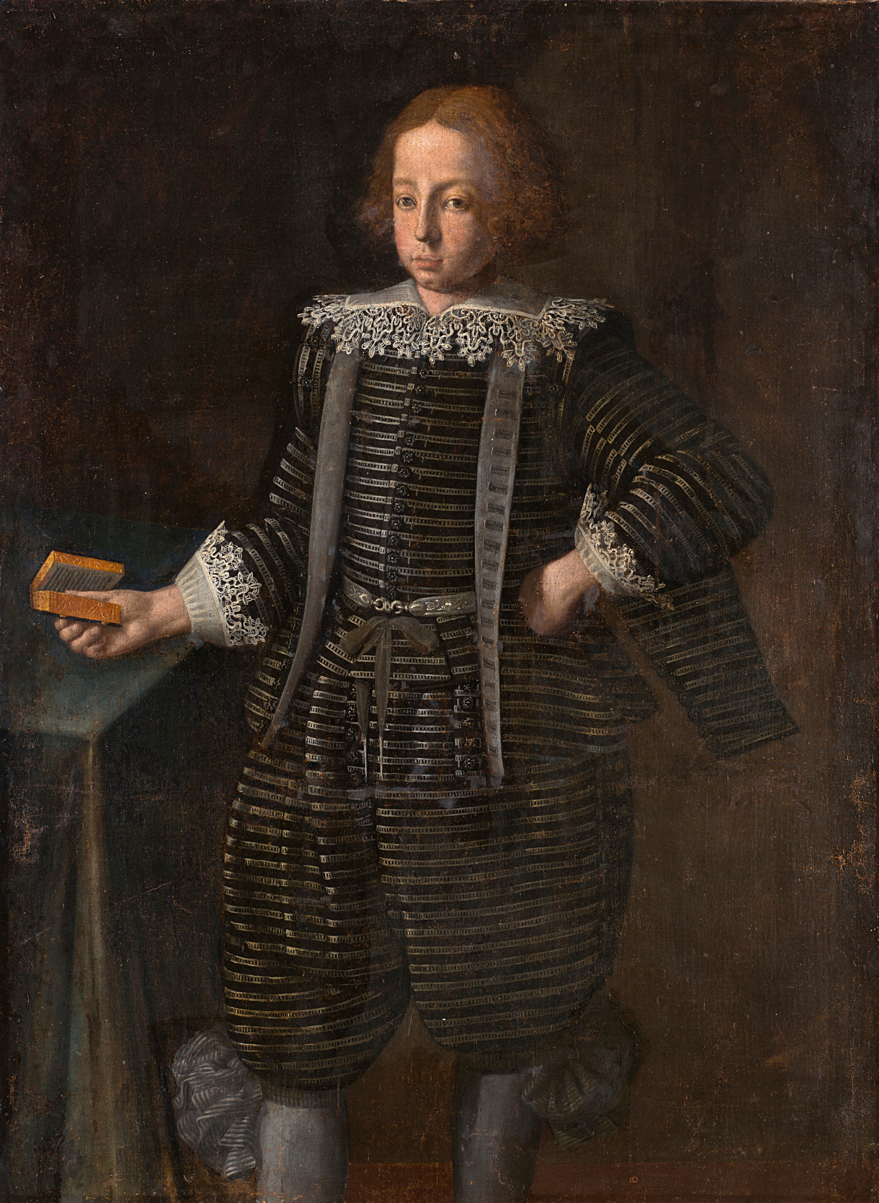Italian School, 17th Century - Portrait of a nobleman with wig - Ref.100023