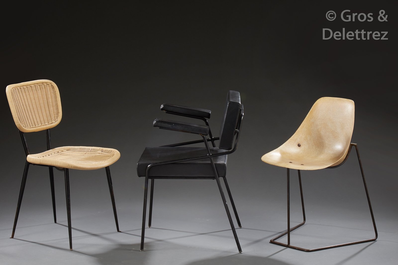 René Jean Caillette Coccinelle Chair René-Jean Caillette - Pair of Coccinelle Chairs - Works