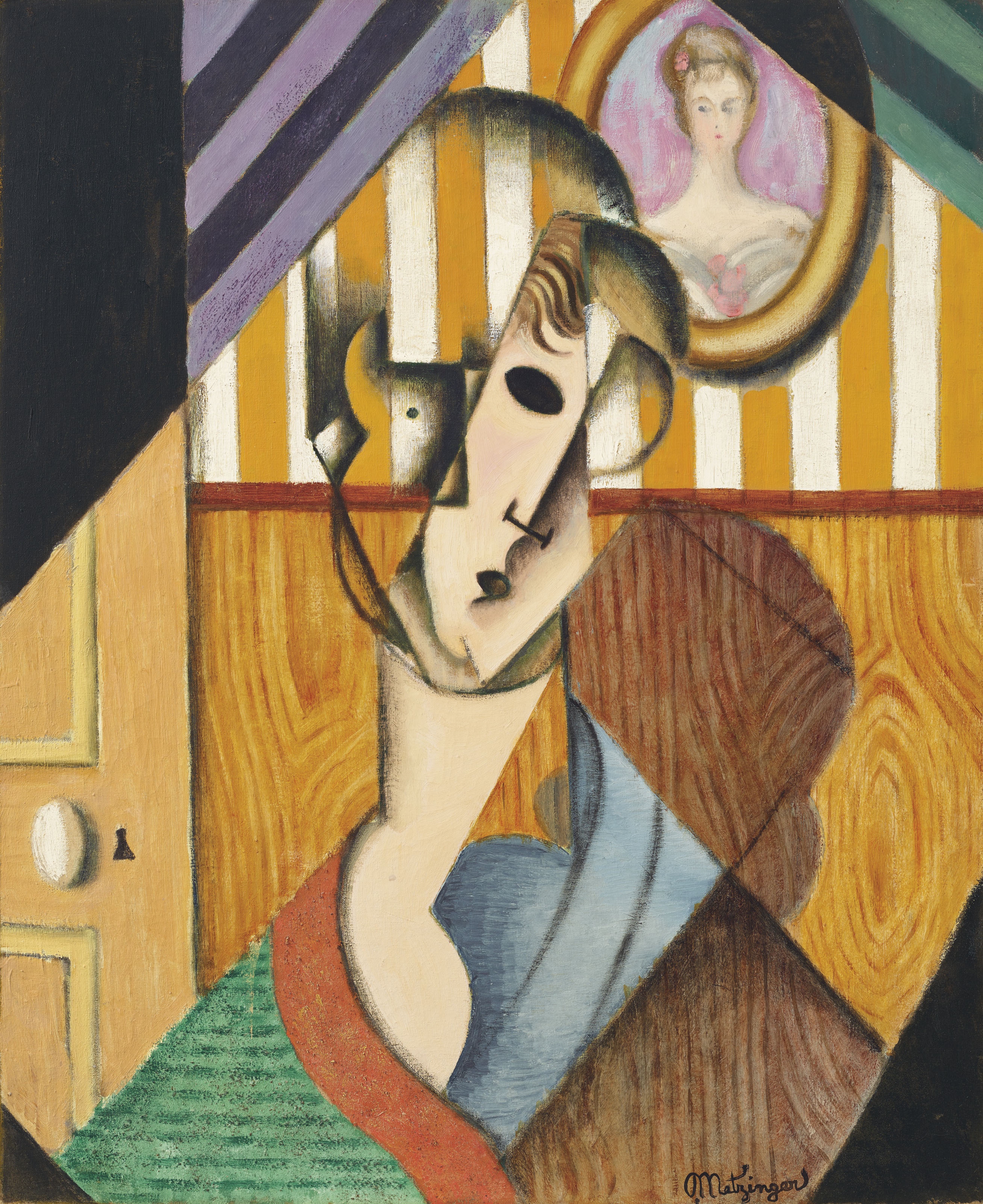 Jean Metzinger | Tête de jeune fille (Circa 1914) | MutualArt