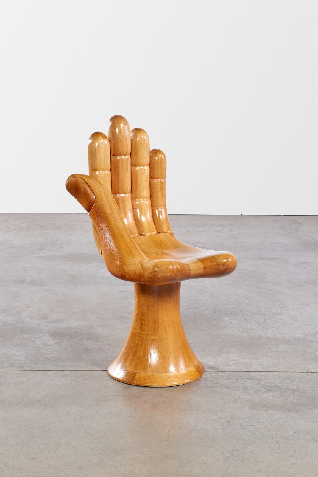 Pedro Friedeberg Style Wooden Foot Chair