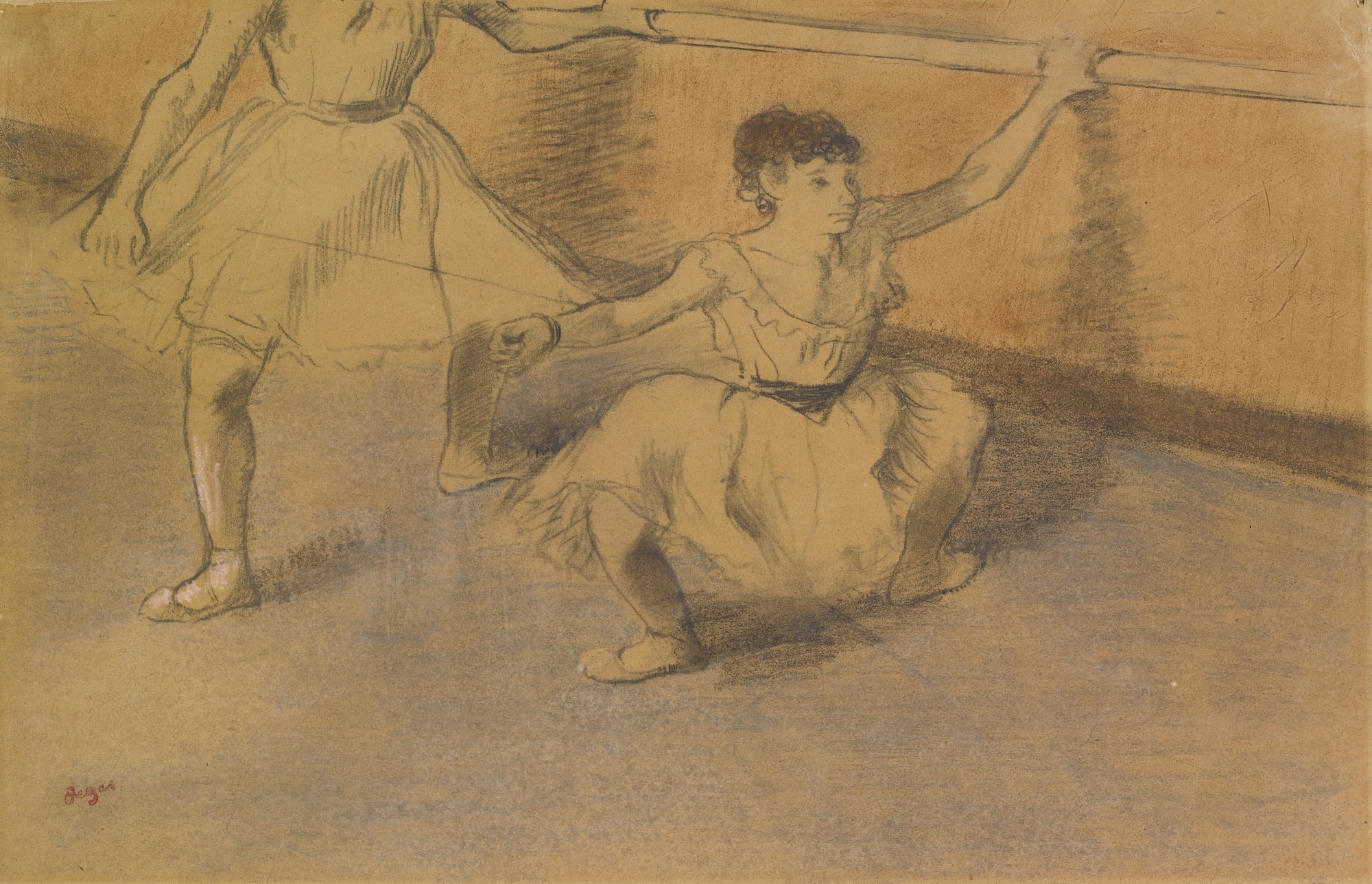 Edgar Degas | Danseuses à la barre (1883 - 1885) | MutualArt