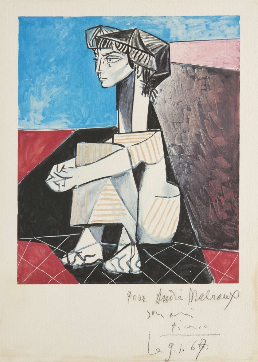 Pablo Picasso | Portrait de Jacqueline aux mains croisées (1954