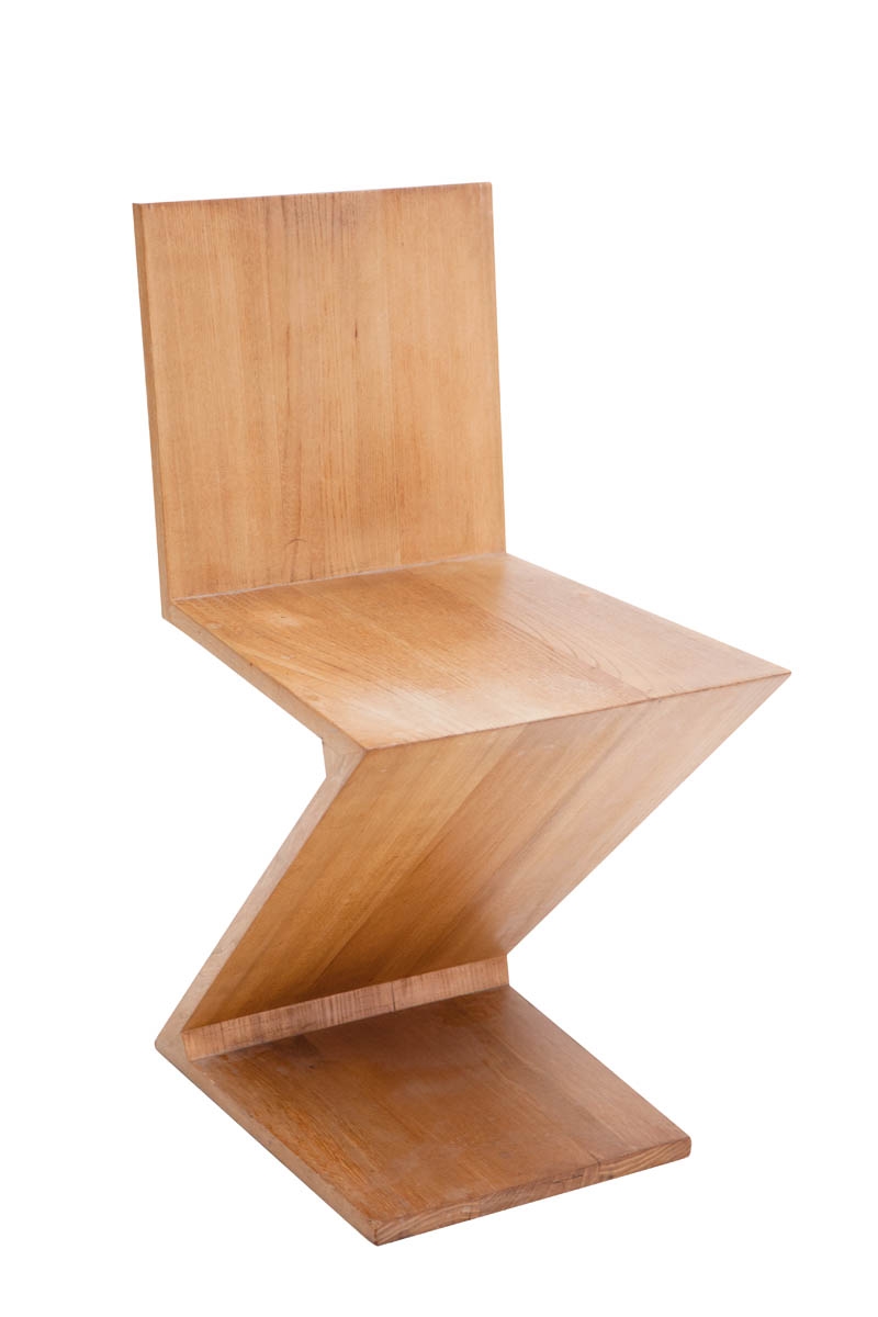 natuurkundige Iets aan de andere kant, Gerrit Rietveld | Zigzag stoel (1932 - 1934) | MutualArt